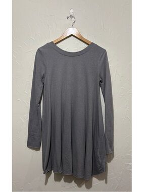 Free People Beach grey long sleeve oversized tunic top (XS/S)